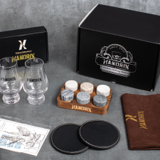 핸드릭스 위스키스톤 글랜캐런잔세트